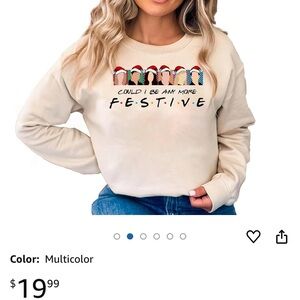 Festive Multicolor Graphic Sweatshirt